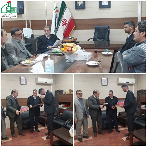 ریاست و معاونین ستاد توسعه و بازسازی عتبات عالیات استان کرمانشاه با رئیس حمل و نقل مسافر در خصوص تجلیل از خدمات وی در اربعین امسال دیدار کردند