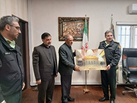 مراسم قدردانی از عوامل و فرماندهی پلیس فرودگاه کرمانشاه